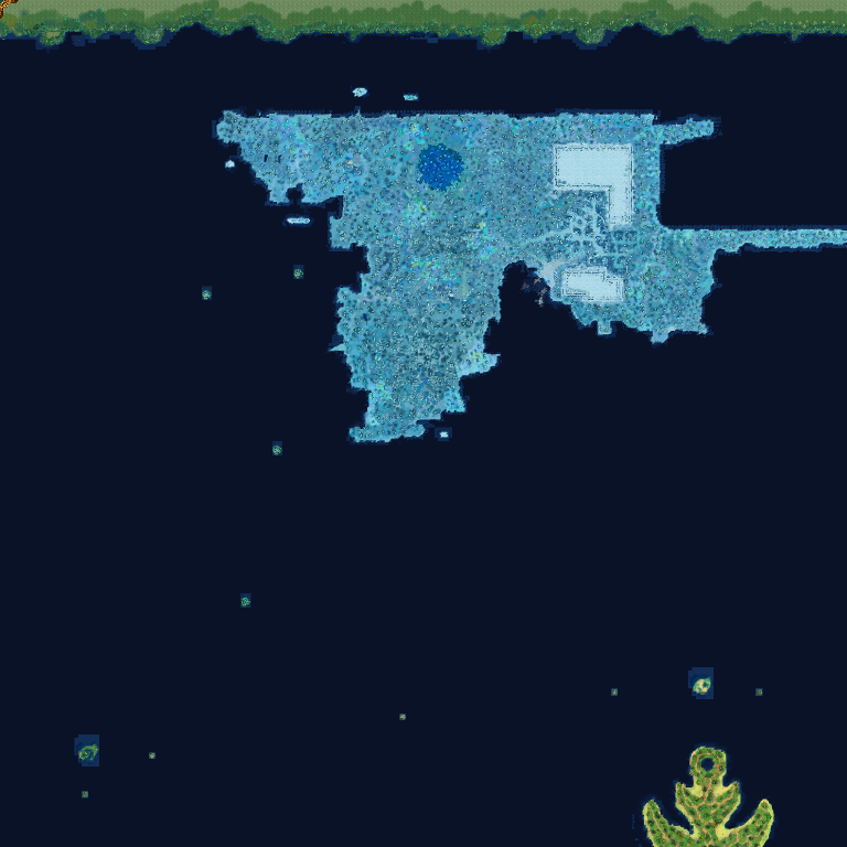 Deep Blue map overview — Moonshine Pirates Online