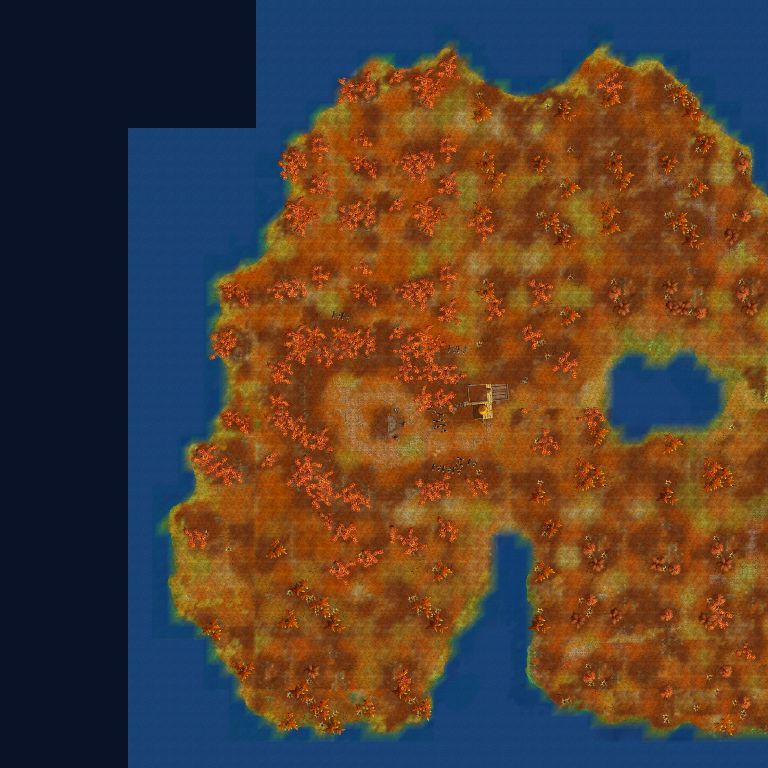 Prison Island map overview — Moonshine Pirates Online