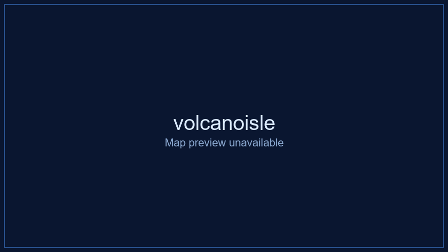 Volcano Isle map overview — Moonshine Pirates Online